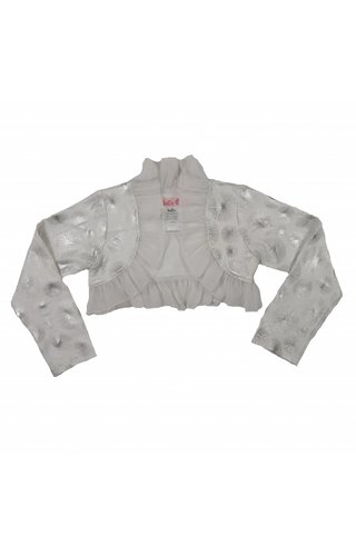 LoFff Feestbolero wit met zilver LoFff Feestbolero wit met zilver