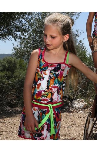 LoveStation22 Zomerjurk Ruby met vogels LoveStation22 Zomerjurk Ruby met vogels