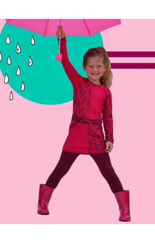 Happy nr 1 Jurkje roze met veren Happy nr 1 Jurkje roze met veren