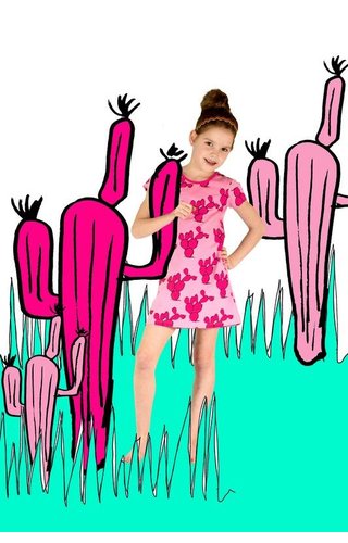 Happy nr 1 Cactus jurk roze, zomer 2018 Happy nr 1 Cactus jurk roze, zomer 2018