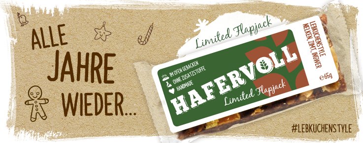 Der Limited Lebkuchenstyle Flapjack ist zurück!