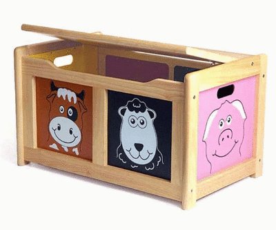 Limited Edition - Pintoy Houten Speelgoedkist Boerderij