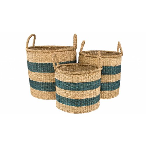 Broste Copenhagen mand 'Ruth' naturel/blauw Broste Copenhagen mand 'Ruth' naturel/blauw