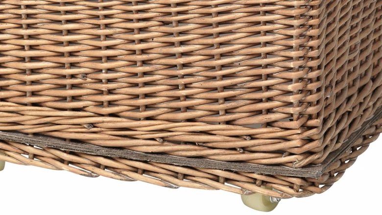 Broste Copenhagen opbergmand riet met wielen - 42 cm