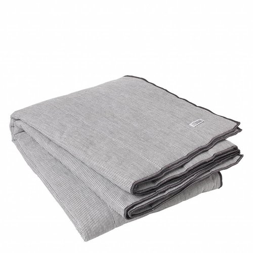 Broste Copenhagen plaid 'Nava' grijs/wit - 130 x 170 cm Broste Copenhagen plaid 'Nava' grijs/wit - 130 x 170 cm