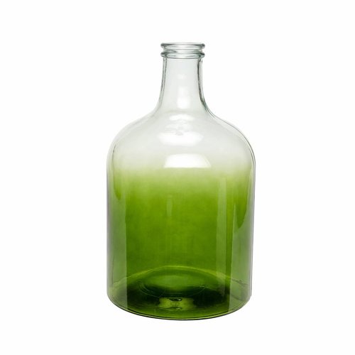 Hubsch fles/vaas groen glas Hubsch fles/vaas groen glas