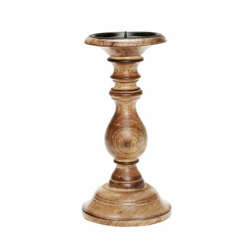 Hubsch kandelaar bruin hout Hubsch kandelaar bruin hout