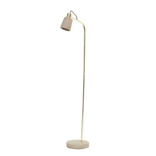 Hubsch vloerlamp goud metaal/beton Hubsch vloerlamp goud metaal/beton