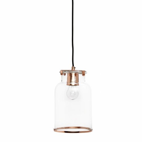 Hubsch hanglamp transparant glas/koper Hubsch hanglamp transparant glas/koper