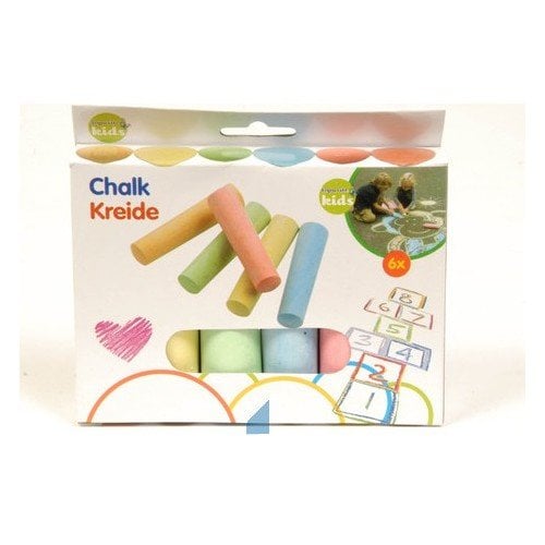 Eddy Toys Stoepkrijtjes Kleur (6 Delig) Eddy Toys Stoepkrijtjes Kleur (6 Delig)
