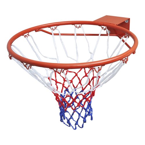 Dunlop Basketbalkorf / Basketbal ring 45cm + net (Oranje) Dunlop Basketbalkorf / Basketbal ring 45cm + net (Oranje)