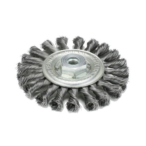 Hofftech 125mm Getordeerde Rondborstel Staal, M14 / 125 mm Hofftech 125mm Getordeerde Rondborstel Staal, M14 / 125 mm
