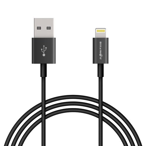 Zwarte iPhone Lightning kabel voor Iphone 5, 6 en mini Ipad Zwarte iPhone Lightning kabel voor Iphone 5, 6 en mini Ipad