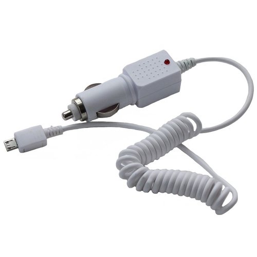 Autolader Micro USB 1 Ampere / 12V Wit Autolader Micro USB 1 Ampere / 12V Wit