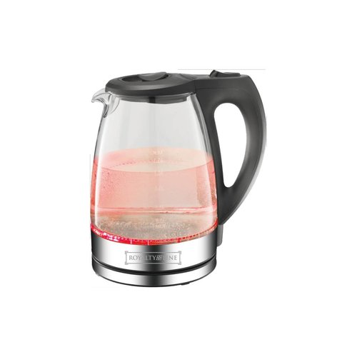 Royalty Line Glazen Waterkoker met Rode LED-verlichting Royalty Line Glazen Waterkoker met Rode LED-verlichting