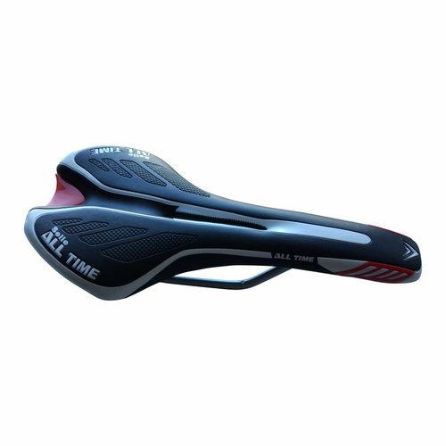 Falkx Fietszadel 26x15cm Zwart/Wit/Rood MTB Ergonomische Zadel Falkx Fietszadel 26x15cm Zwart/Wit/Rood MTB Ergonomische Zadel