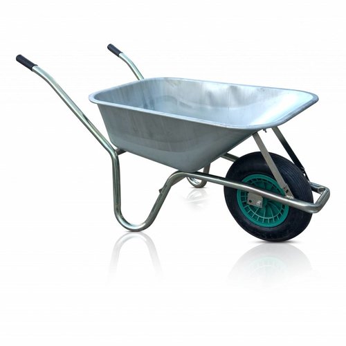 Kruiwagen 85 Liter Met Luchtband, Gegalvaniseerde Bak & Frame Kruiwagen 85 Liter Met Luchtband, Gegalvaniseerde Bak & Frame