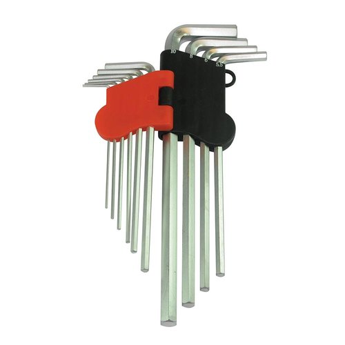 Silverline 10-Delige Metrische Zeskantsleutel Set, Expert (1,5 - 10 mm) Silverline 10-Delige Metrische Zeskantsleutel Set, Expert (1,5 - 10 mm)