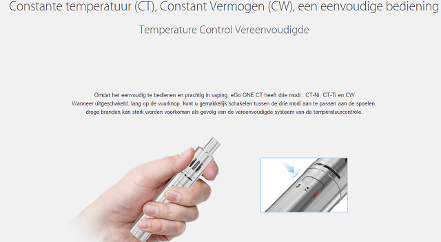 bediening joyetech ego one