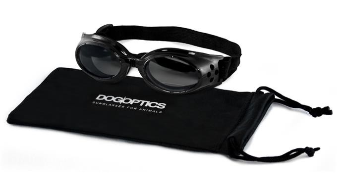 Afbeelding Hondenzonnebril Biker Black frame/Mirror lens door Petsonline