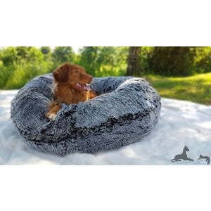 Bessie And Barnie Dog Bagel Bed Midnight Frost Petsonline Bessie And Barnie Dog Bagel Bed Midnight Frost