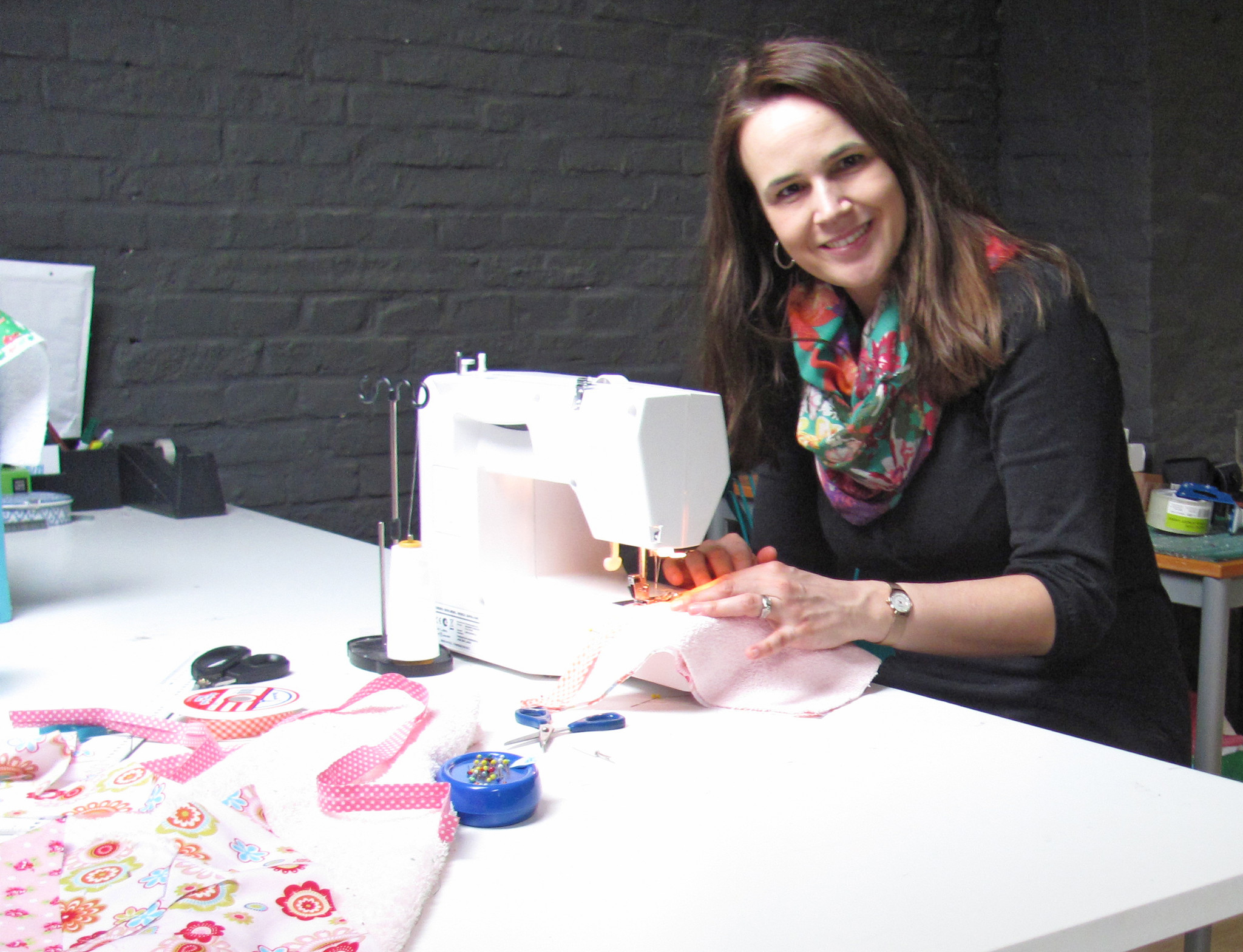 Jennifer aan het werk