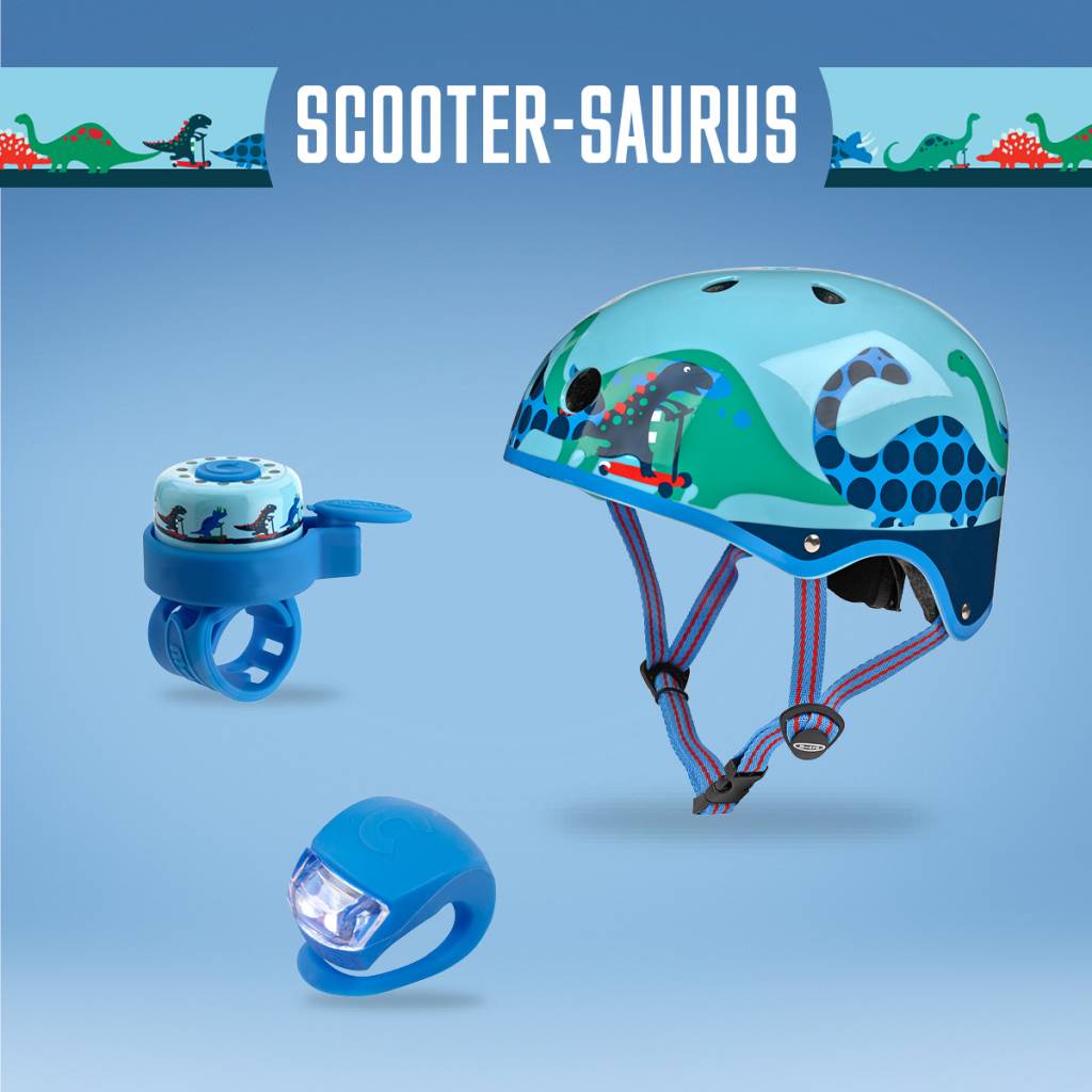 dinosaur scooter helmet