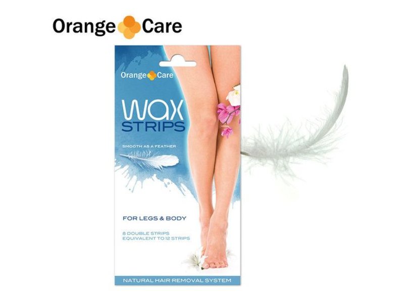 Orange Care Wax Strips Legs & Body