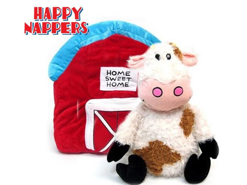 Happy Nappers Knuffelkussen Koe