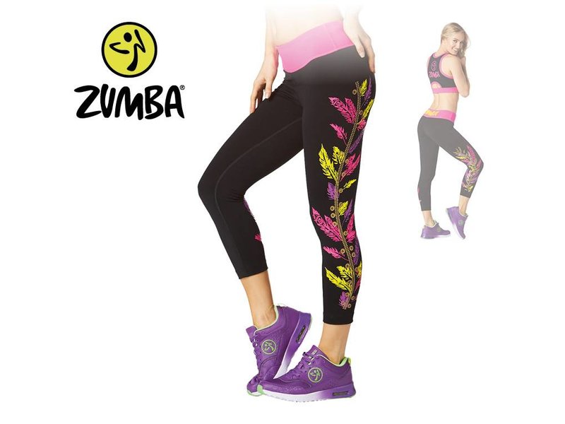 Zumba Crop Legging "Dancing Warrior" - Black