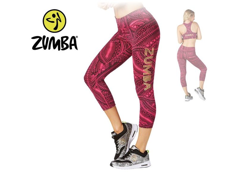 Zumba Capri Legging "All Day" - Pink
