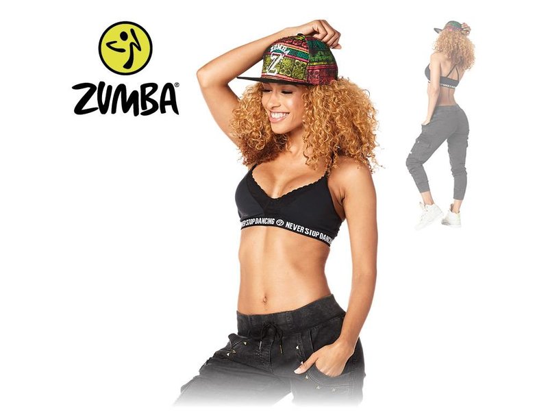 Zumba Bra "Never Stop Dancing" - Black