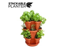 Stackable Planter 3 pcs. Terracotta