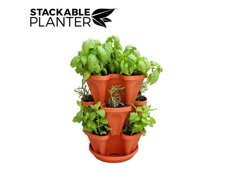 Stackable Planter 3 pcs. Terracotta
