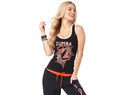 Zumba Racerback Top "Hero" - Black