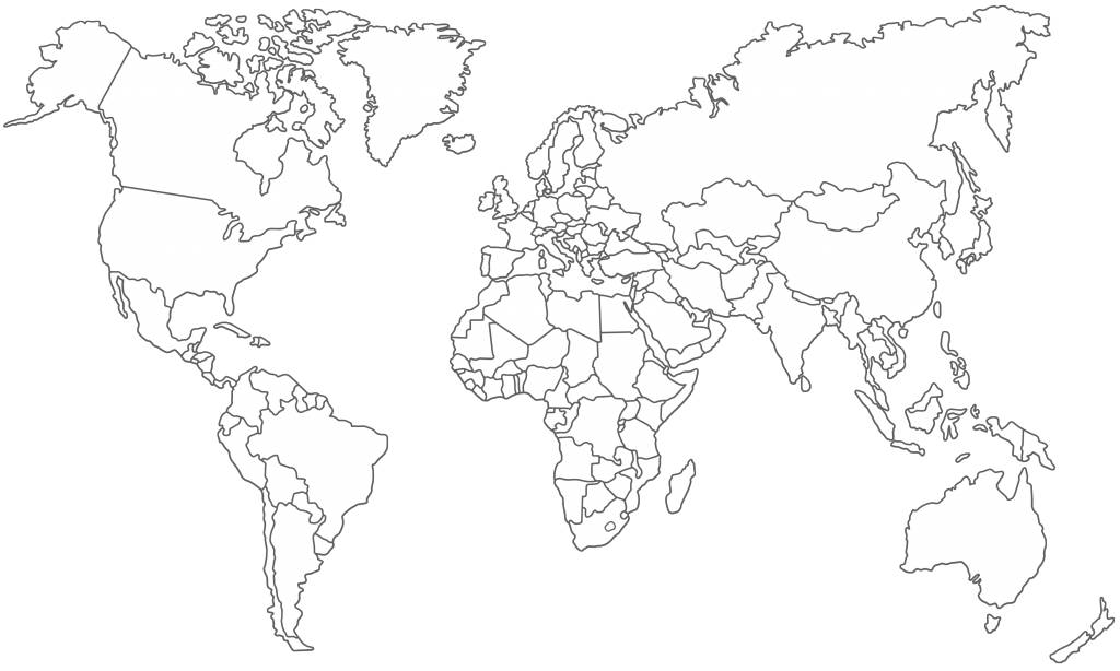 Weltkarte Umrisse Schwarz Weiß : Dekorative Weltkarte schwarz-weiß