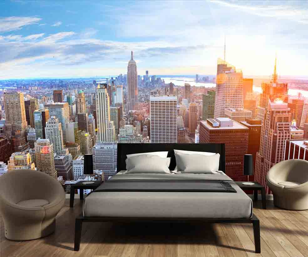 mural manhattan skyline walldesign56 wall decals murals posters