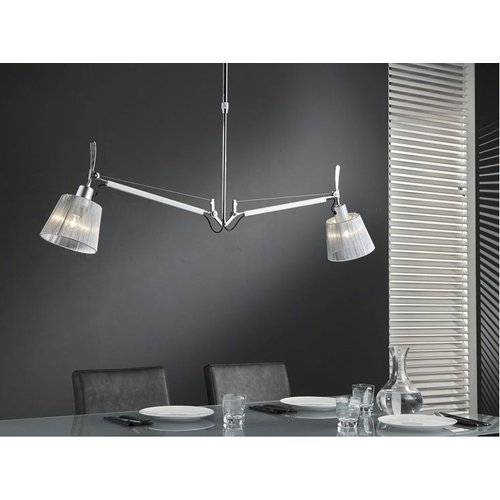 Het Landhuys Hanglamp 2L multiflex Chrome Het Landhuys Hanglamp 2L multiflex Chrome