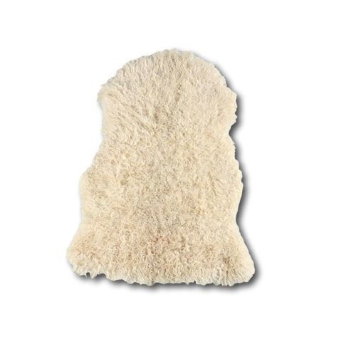 Het Landhuys Schapenvacht met krul en langhaar - Witte mix Het Landhuys Schapenvacht met krul en langhaar - Witte mix
