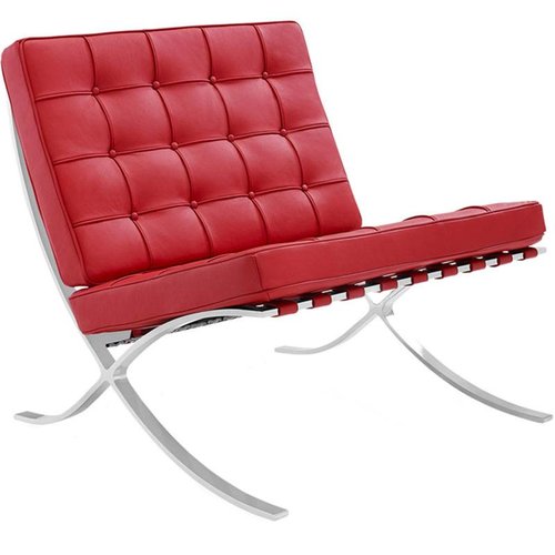 Het Landhuys Barcelona chair rood | Premium edition Het Landhuys Barcelona chair rood | Premium edition