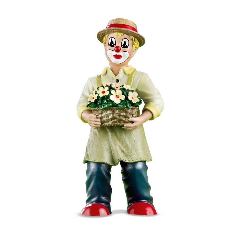 Gilde Clowns Clown With Flower Basket Friends 2 Hold On