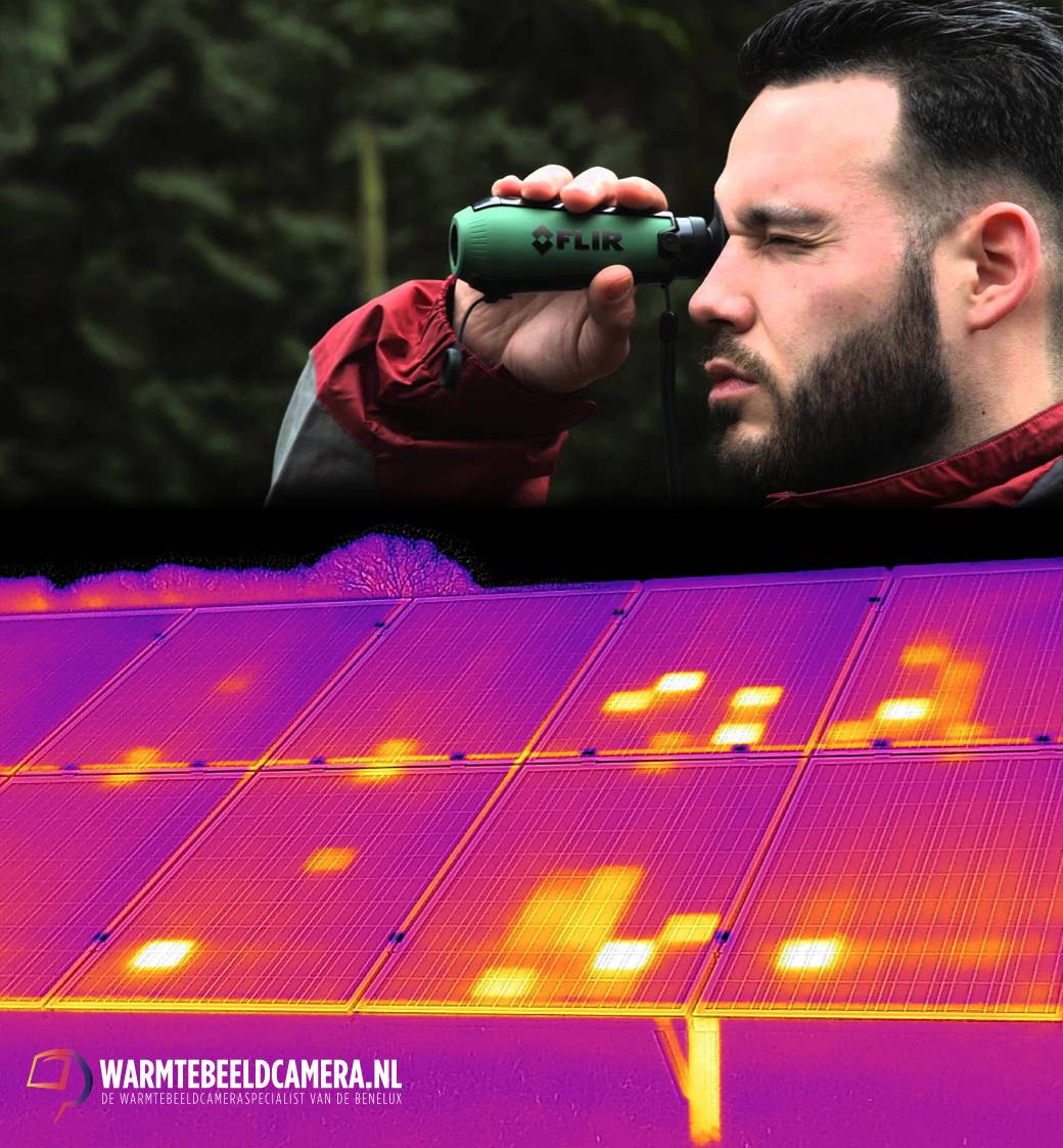 Controle van zonnepanelen met de FLIR Scout TK