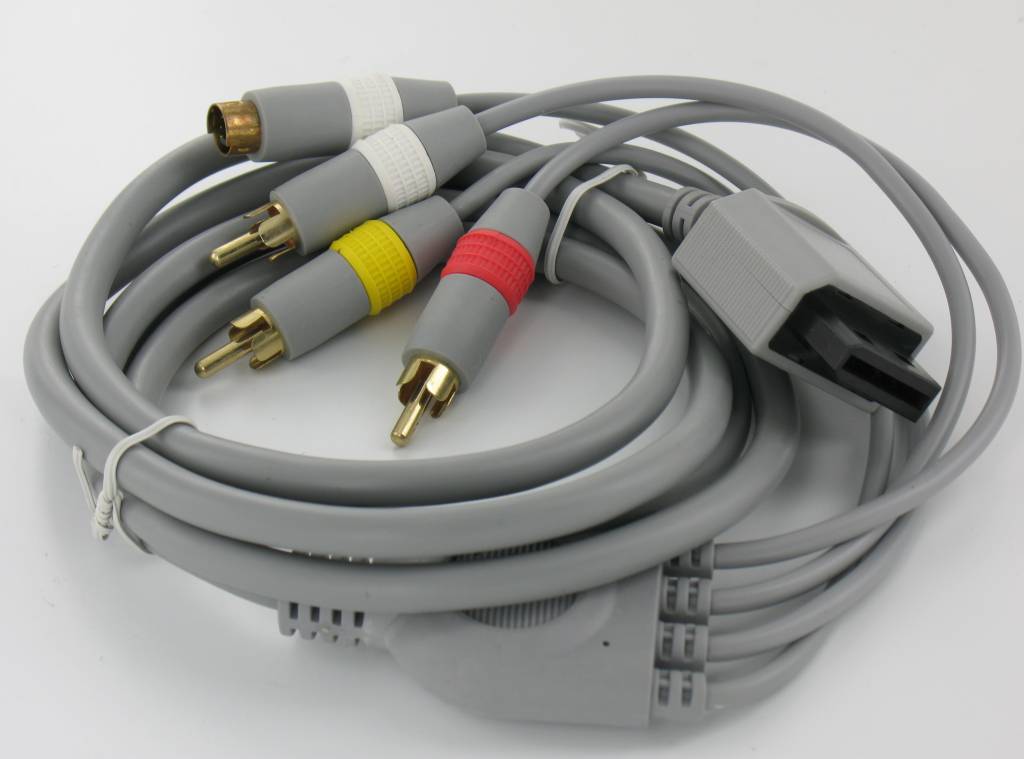 SVideo AV + RCA cable for Nintendo Wii 1.8m GroothandelXL