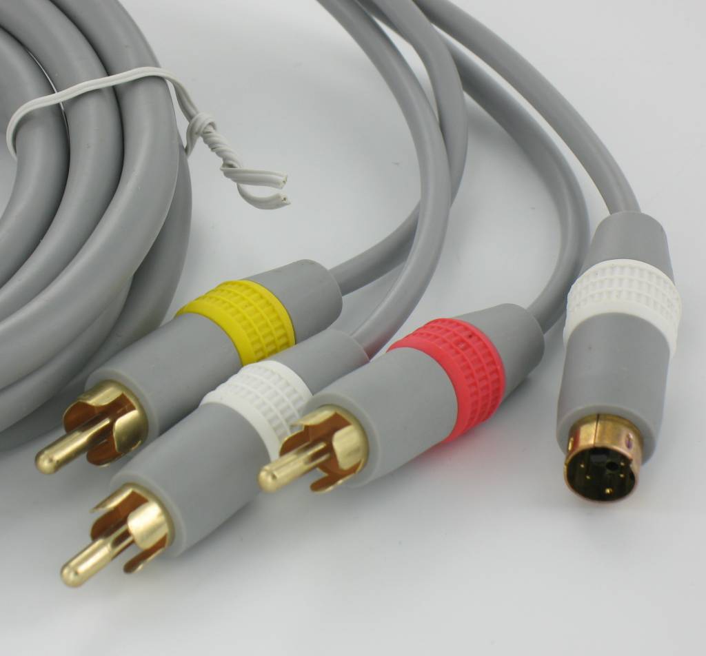 SVideo AV + RCA cable for Nintendo Wii 1.8m GroothandelXL