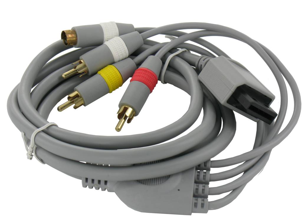 SVideo AV + RCA cable for Nintendo Wii 1.8m GroothandelXL