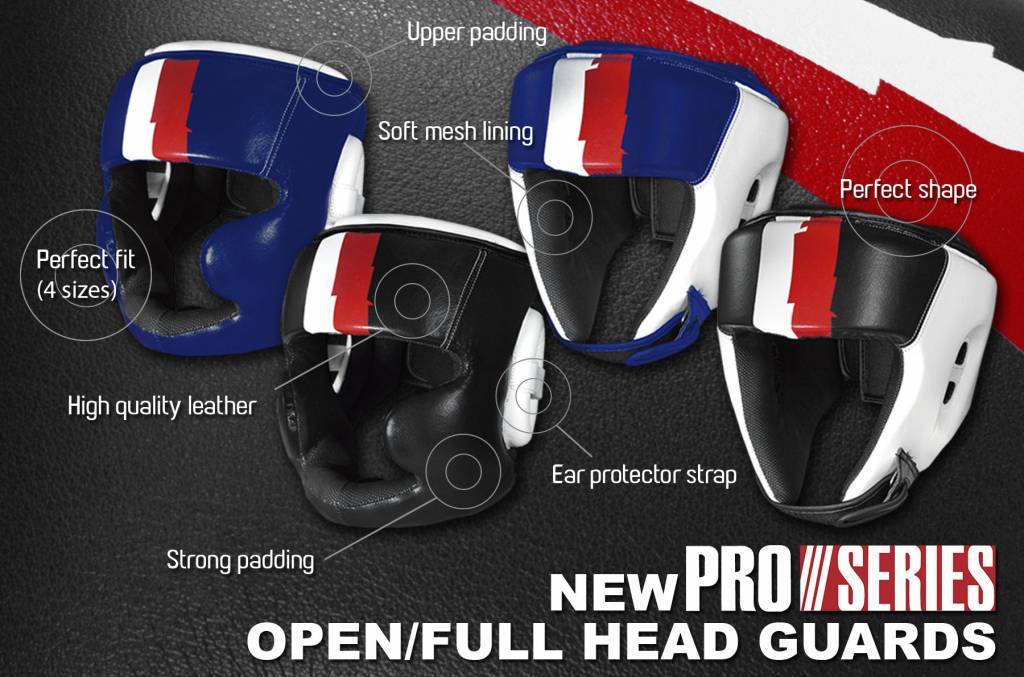 Nieuwe Leren Pro serie Hoofdbeschermer bij Best Fightshop!