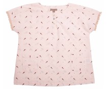 Émile et Ida Blouse Rose Pale Oiseaux Émile et Ida Blouse Rose Pale Oiseaux