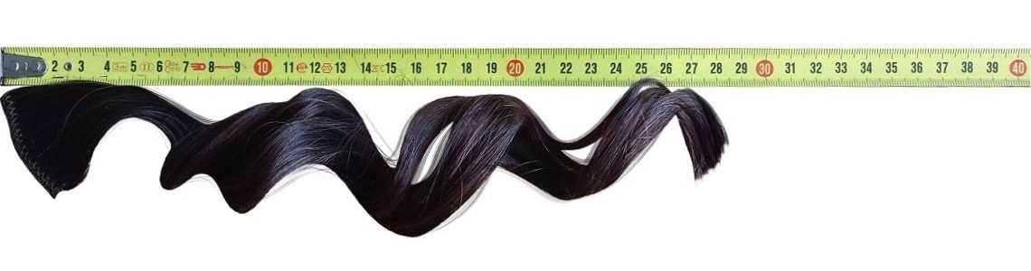 Voordelige hairextensions meten niet uitgerekt
