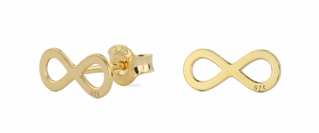 Earrings Gold Infinity Ear Studs Arlizi 0862 Jewelry Web Earrings Infinity Ear Studs Gold Plated Silver Arlizi 0862 Zoe
