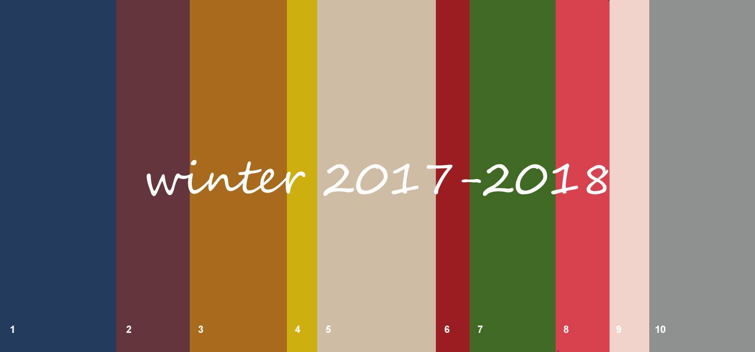Top 10 Modefarben Winter 2017-2018